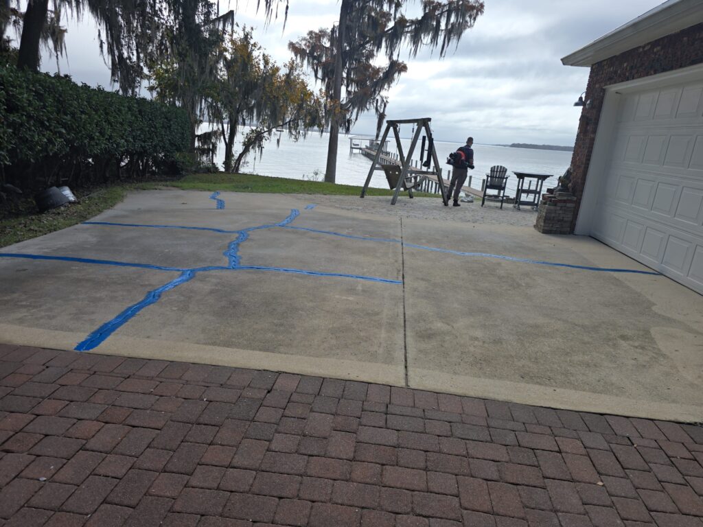 Clean and prepped Concrete