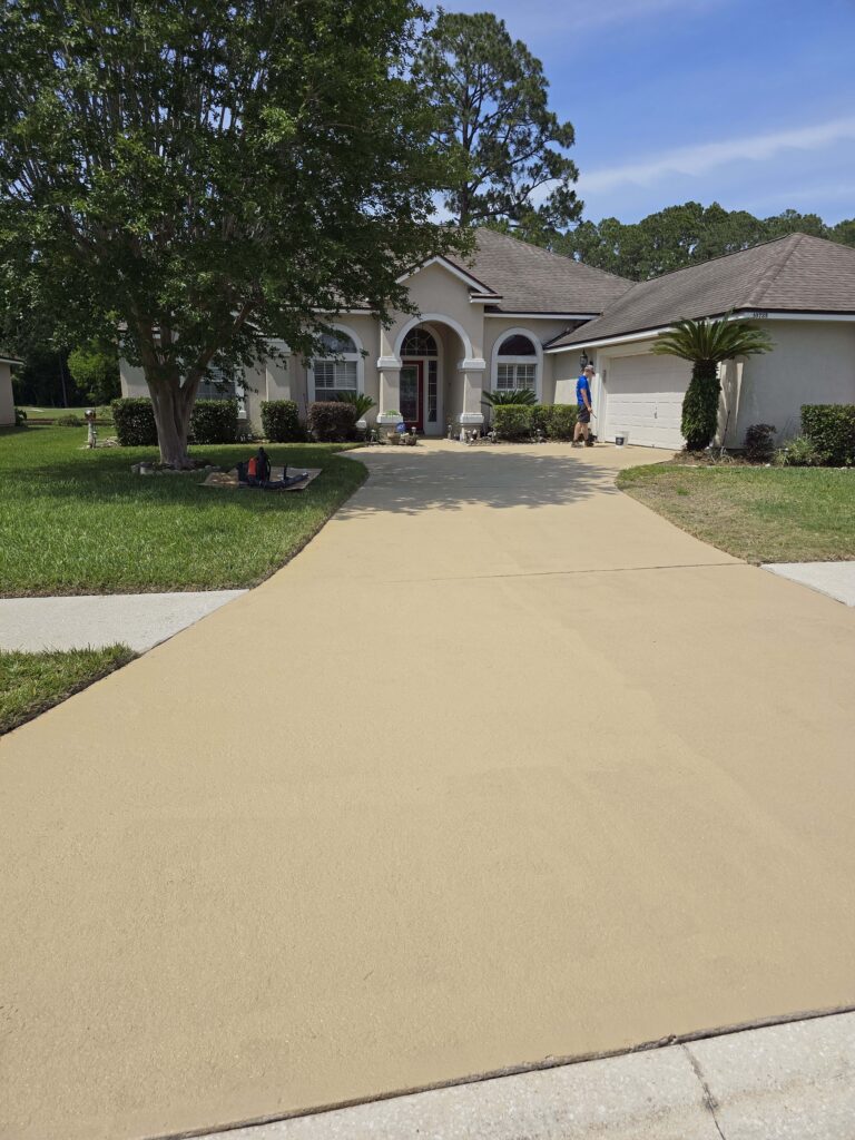 Concrete cleaning services Jacksonville FL by Surface CPR