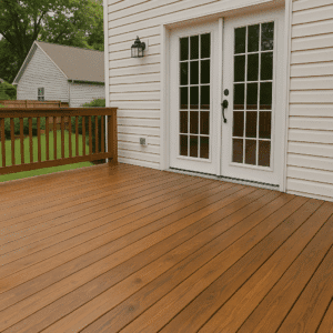 Freshly Stained Deck Enhances Home’s Curb Appeal